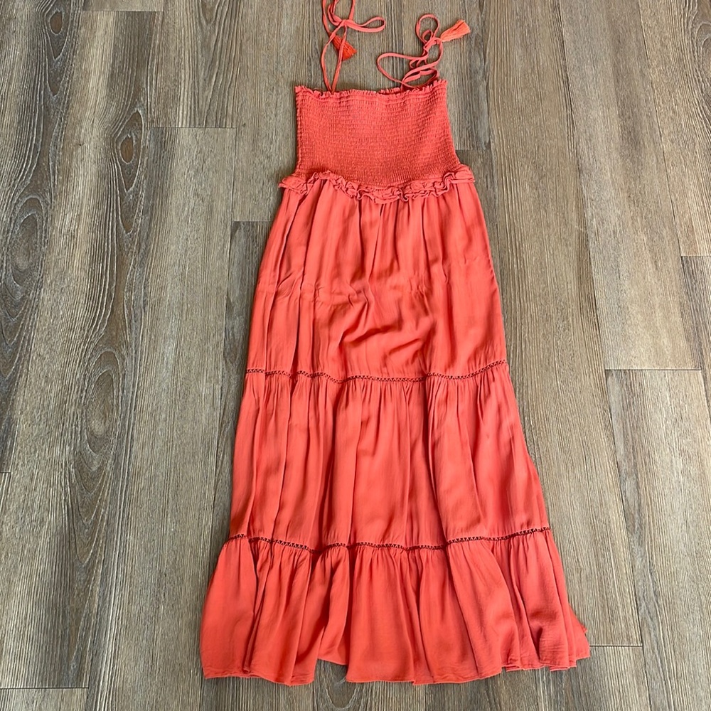 Lost + Wander Everyday Adventures Tie Shoulder Maxi Dress - Size XS